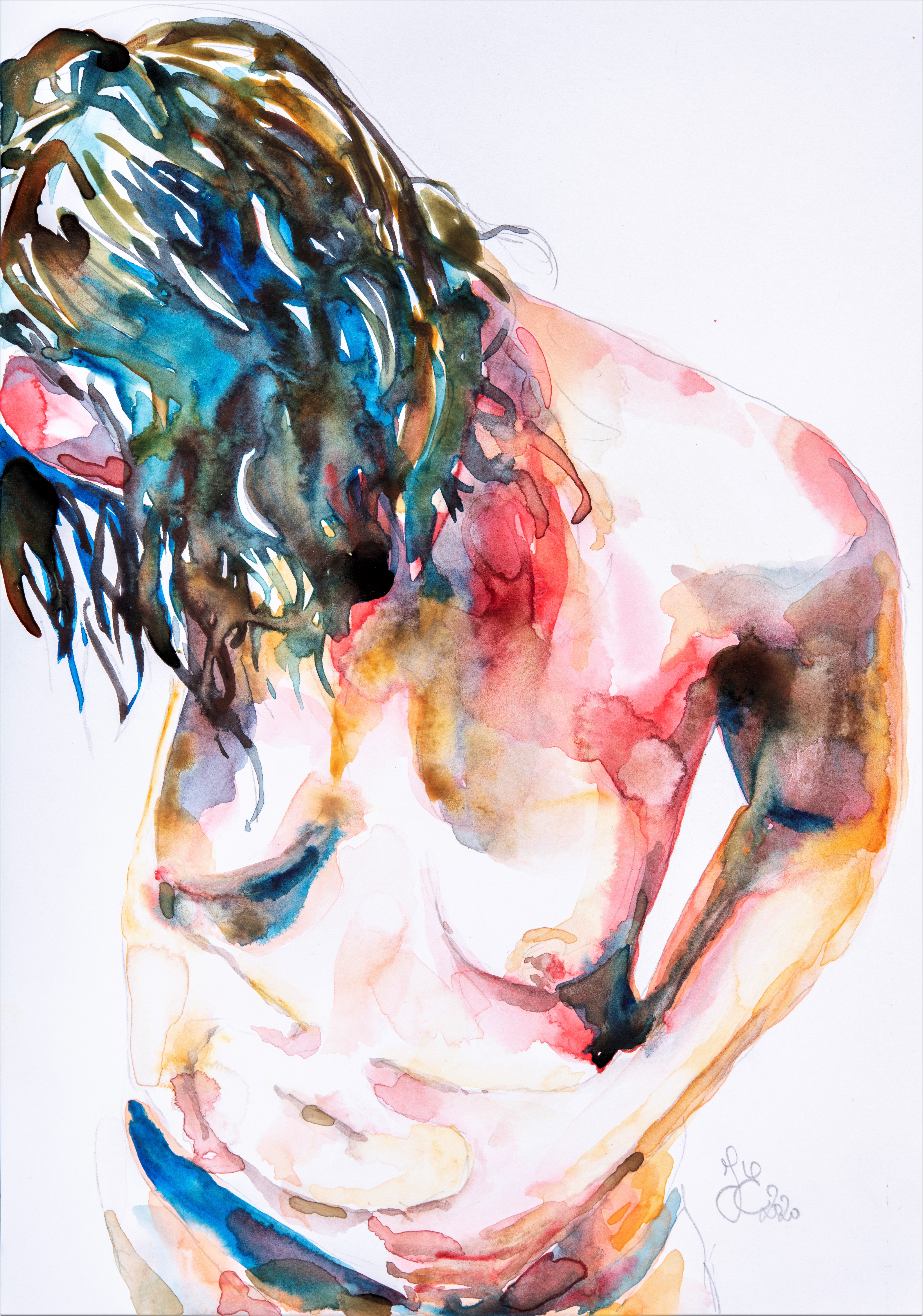 "Le matin je me regarde, je m'analyse, je me touche. Je me questionne, me tourmente un peu, puis, je m'aime comme ça."