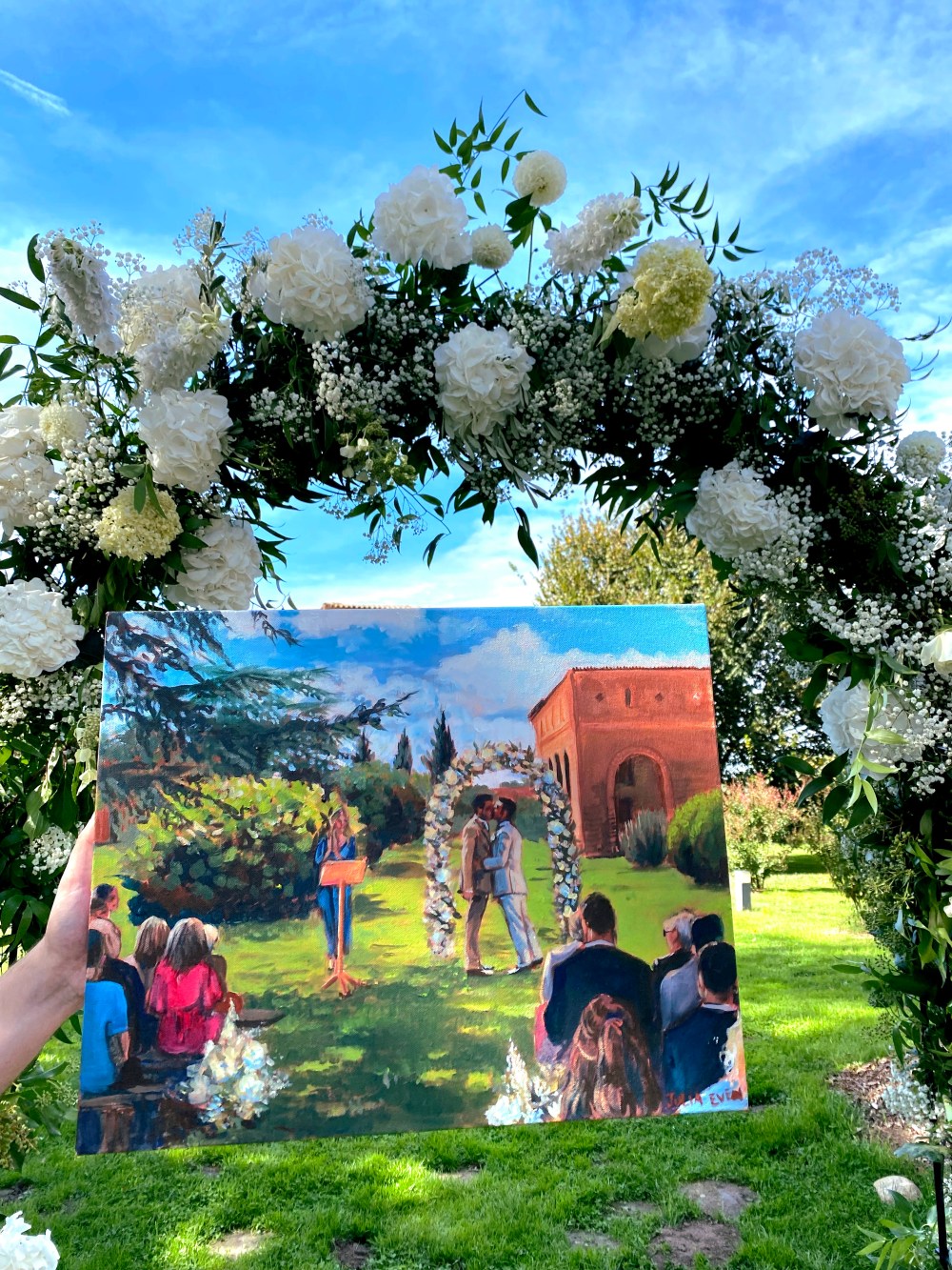 Live painting sur toile ou à l'aquarelle