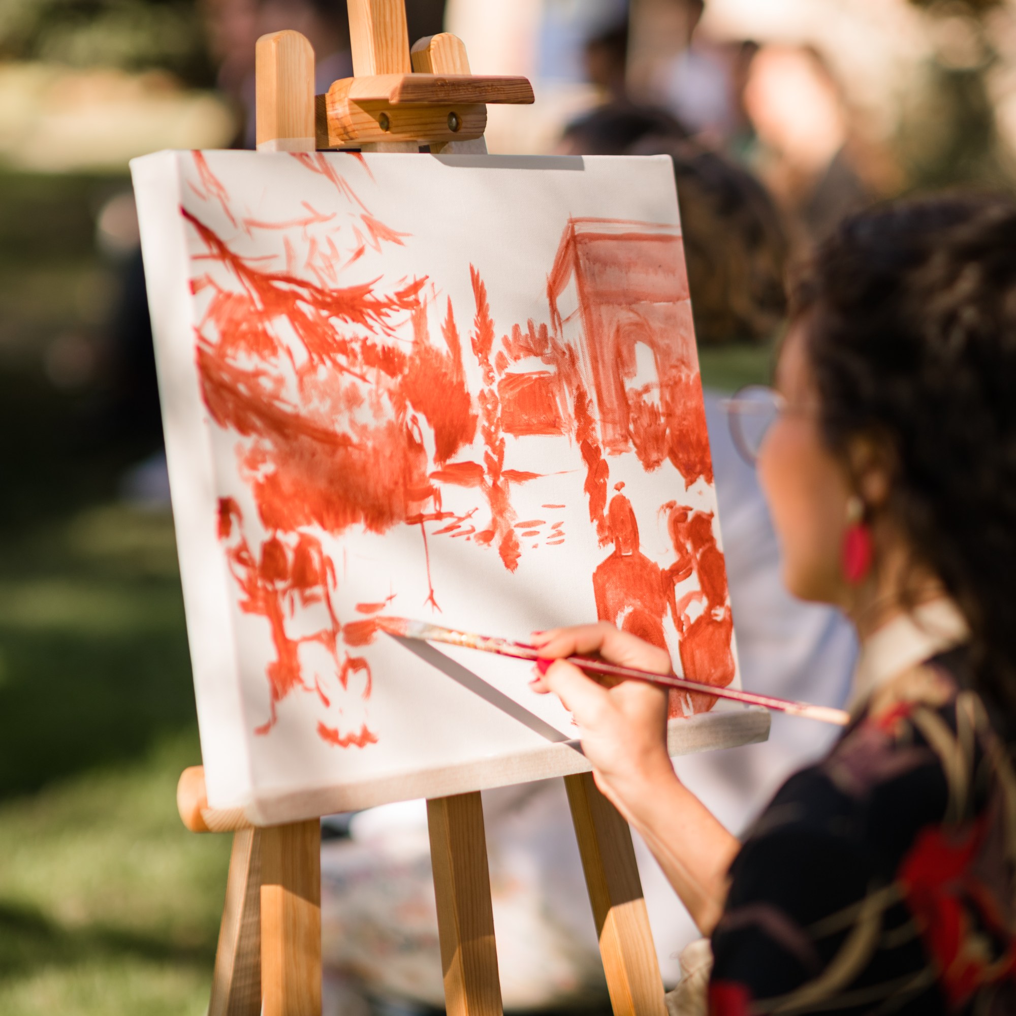 Julia Even artiste peintre en direct région Occitanie