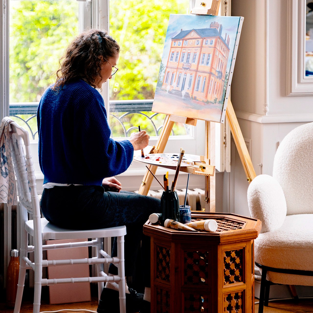 Julia EVEN french live artist bring romanticism to your wedding