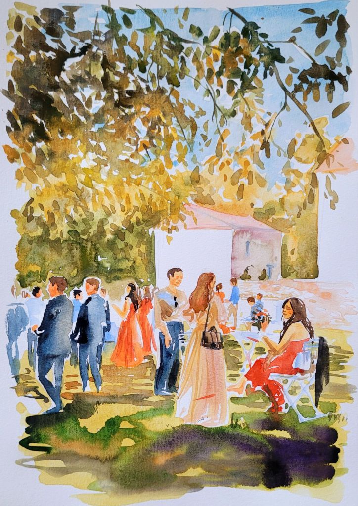 croquis aquarelle par Julia Even