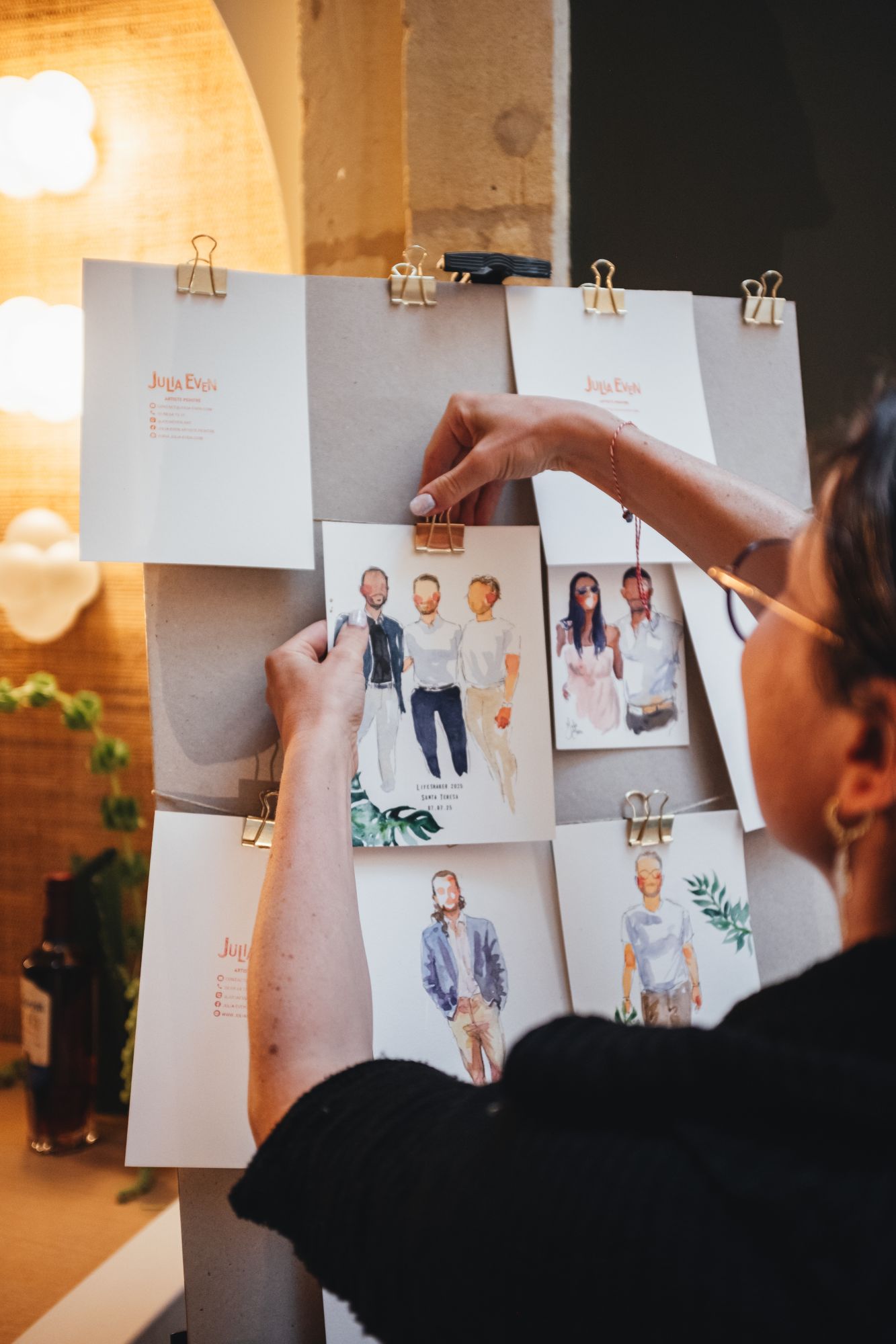 Portraits d'invités pour les événements corporate