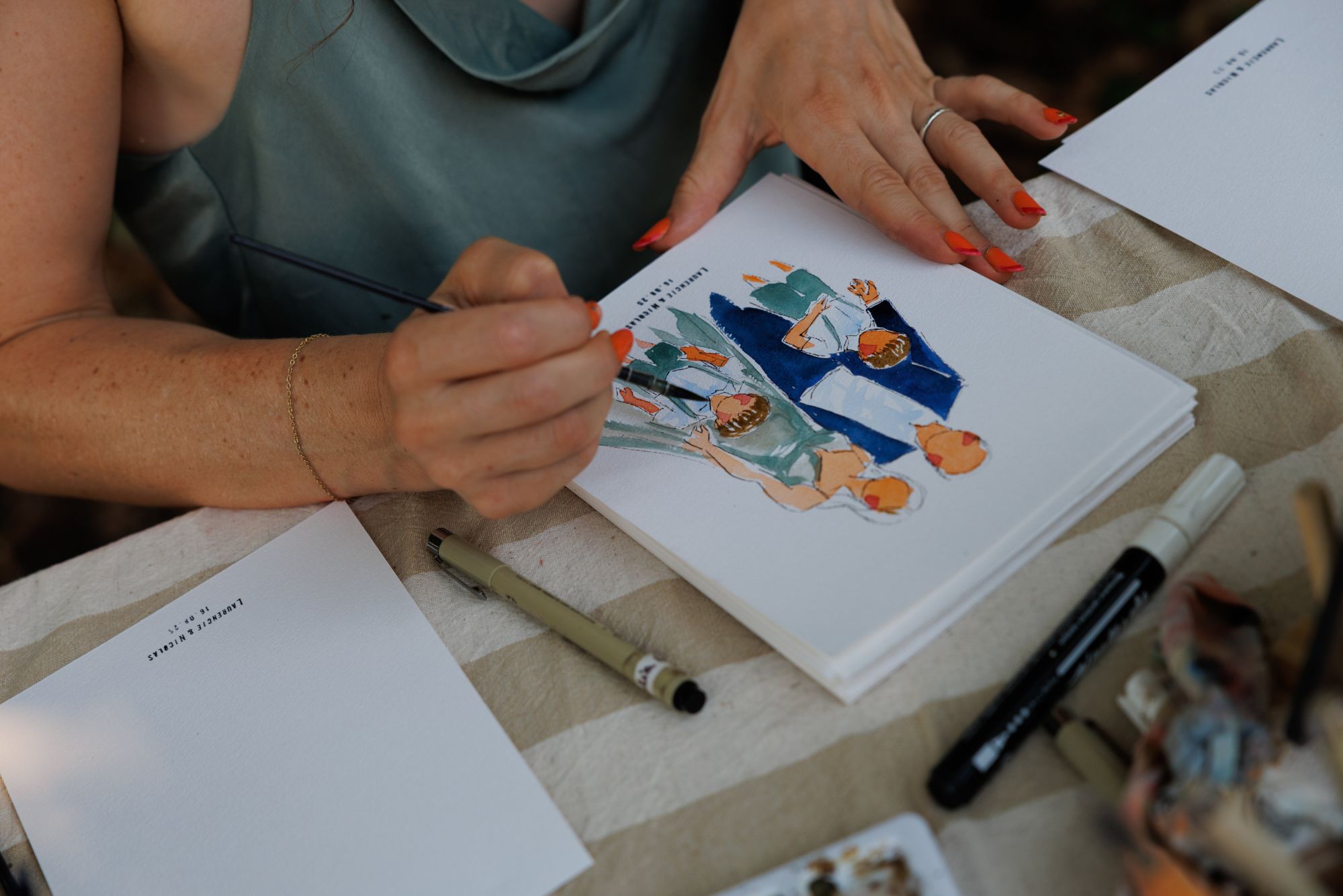 Portraits d'invités par Julia Even Artiste peintre