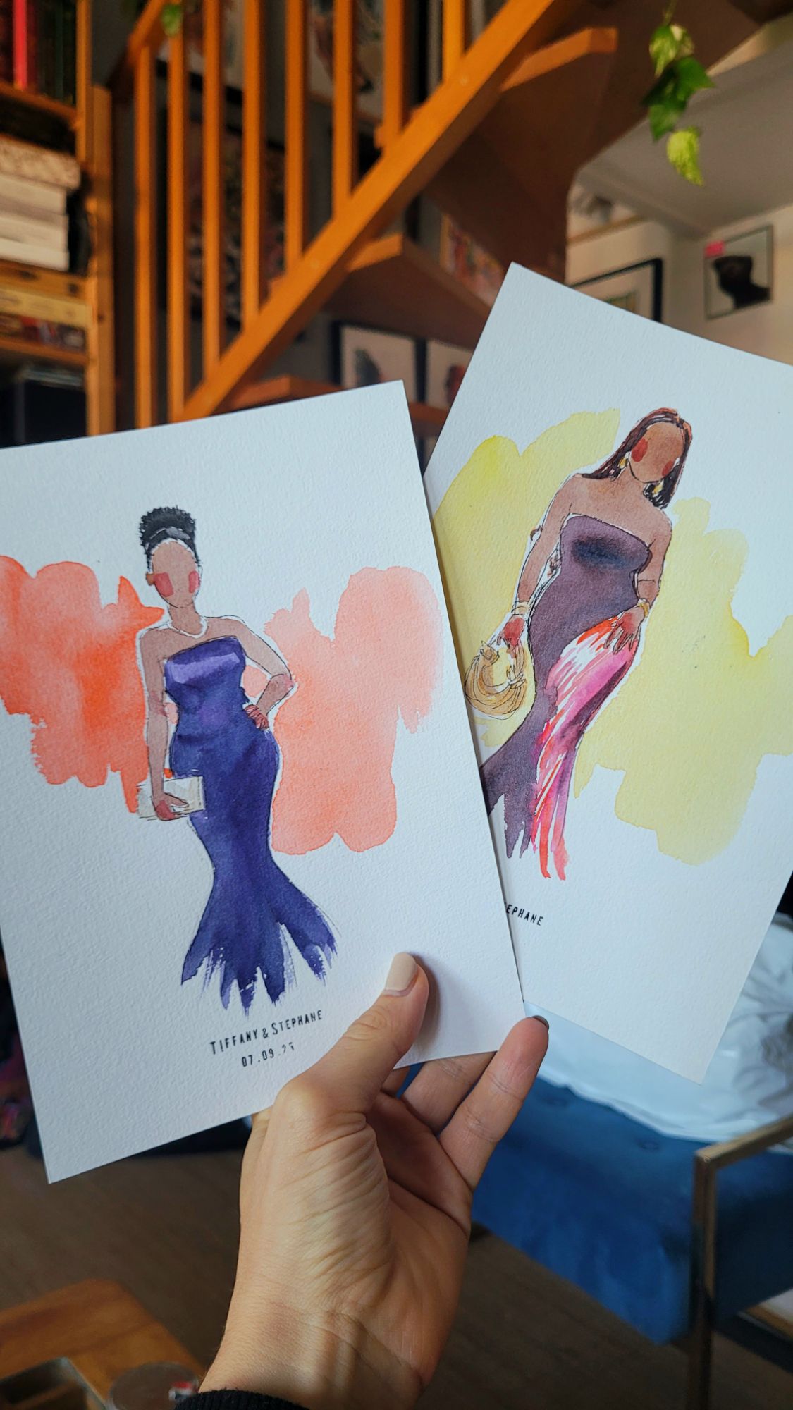 Mariage africain à Toulouse Julia réalise des portraits des invités