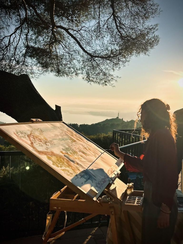 Live painting événementiel par Julia Even artiste peintre à Toulouse