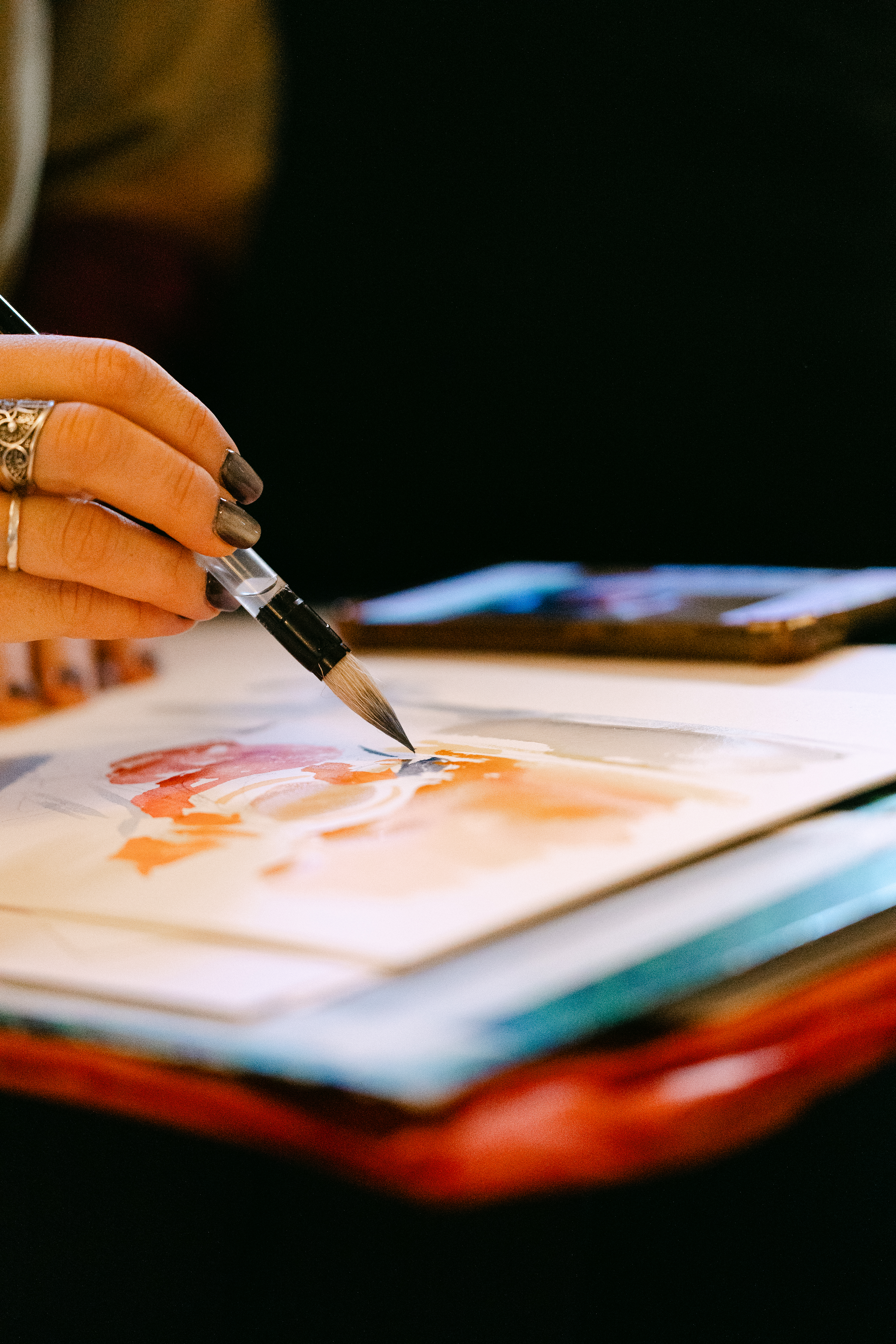 Croquis reportage en direct durant des événements d'exception
