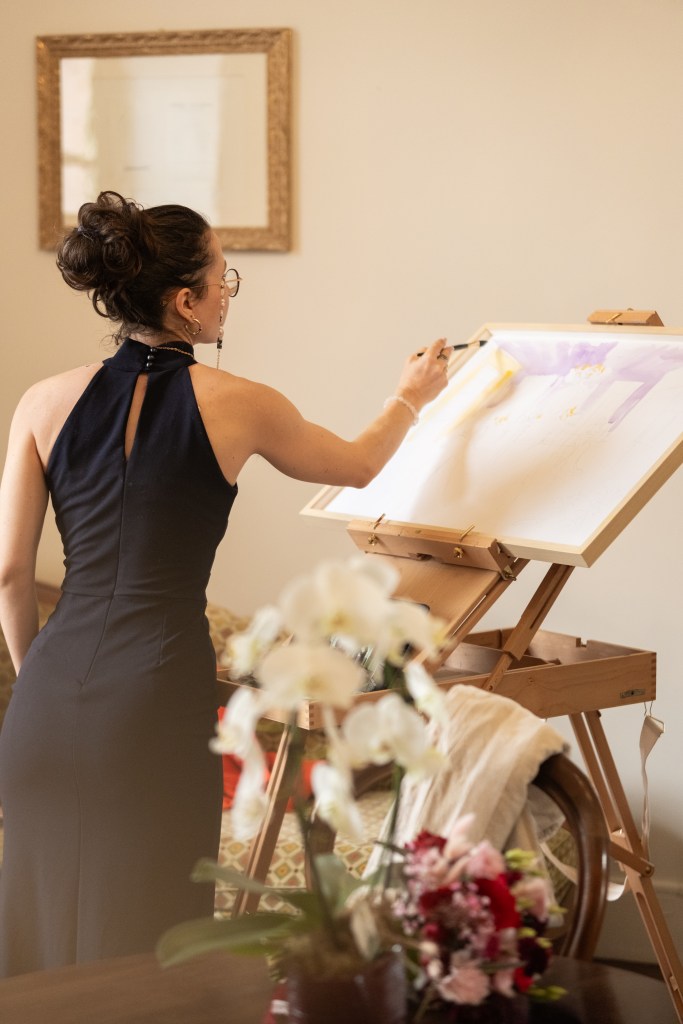 Live-painting au château de puydaniel